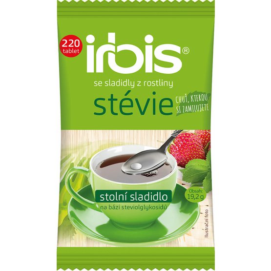 Irbis se sladidly z rostliny stévie (220 tbl.)