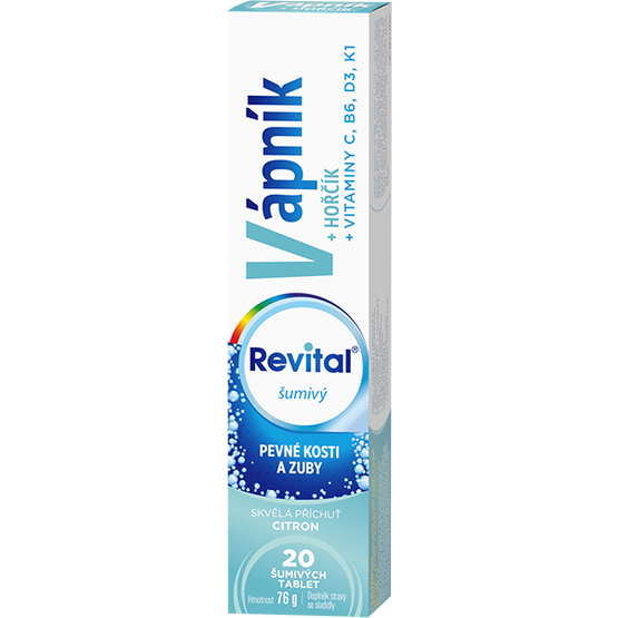Revital Vápník + hořčík + vitaminy C, B6, D3, K1