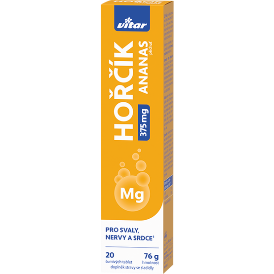 Vitar Hořčík 375 mg - ananas