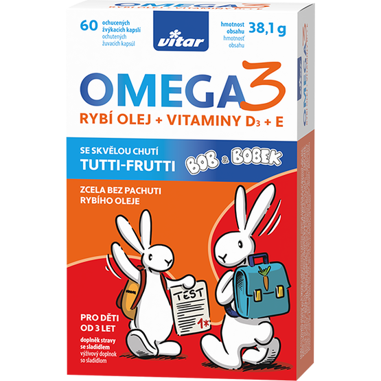 Vitar Kids Omega 3 + vitaminy D3 a E