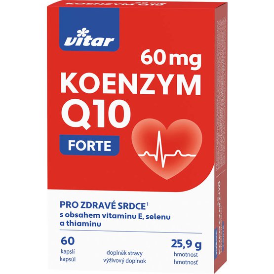 Vitar Koenzym Q10 (60 mg) + vitamin E + selen + thiamin