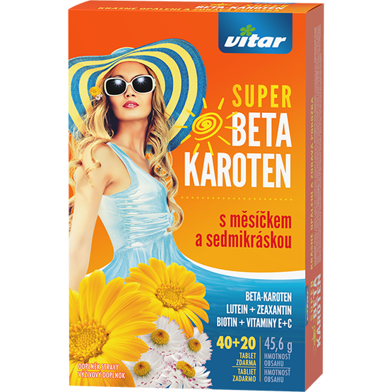 Vitar Super beta-karoten s měsíčkem a sedmikráskou