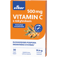 Vitar Vitamin C 500 mg s rakytníkem