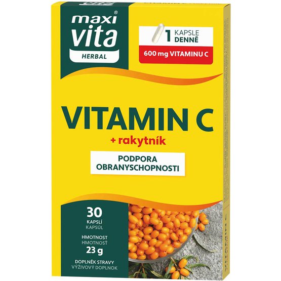 Maxi Vita Herbal Vitamin C + rakytník