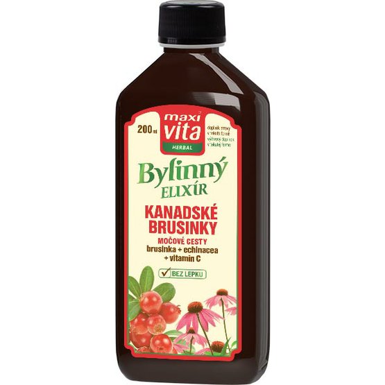 Maxi Vita Herbal Bylinný elixír Brusinky