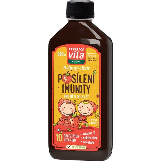 Maxi Vita Herbal bylinný elixír Posílení imunity pro děti